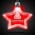 24" Red Star Light-Up Pendant Necklace